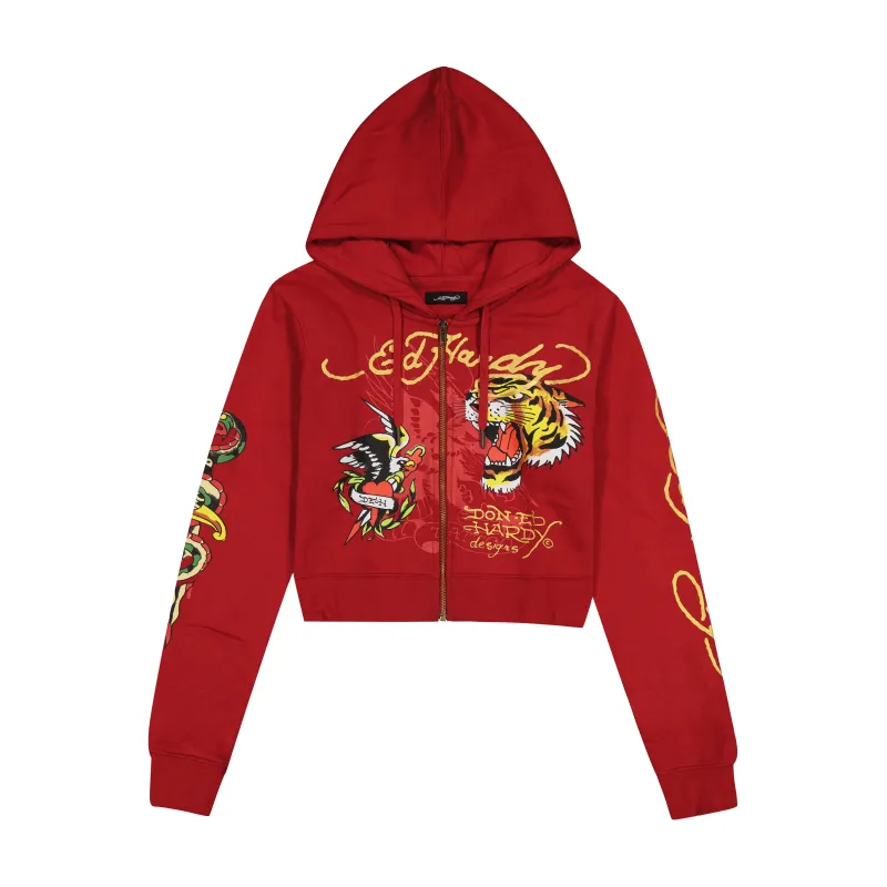 Eagle Tiger Zip Front Hodie sold by Ed Hardy