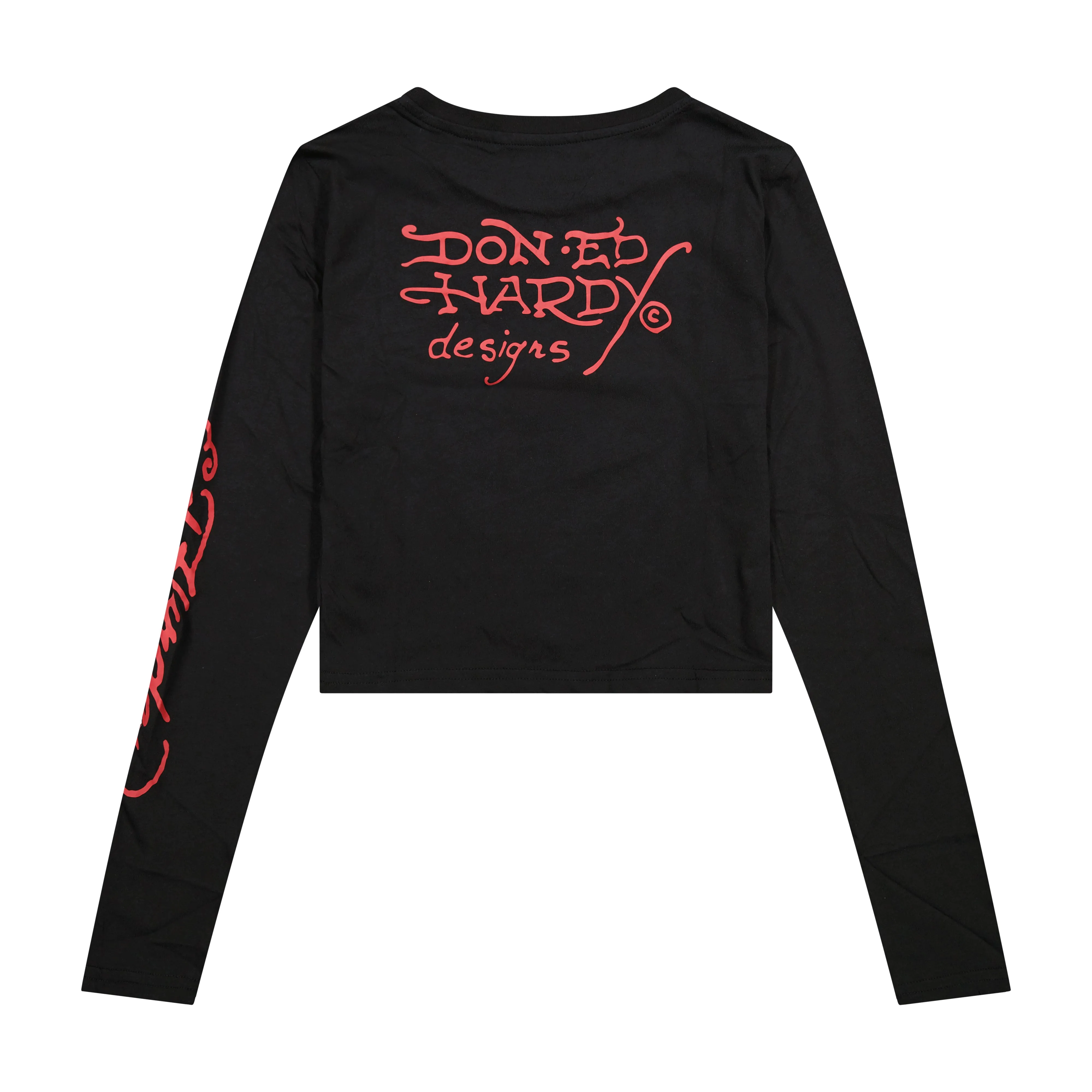 Cross Long Sleeve Rhinestone Crop Tee sold by Ed Hardy product image thumbnail 2