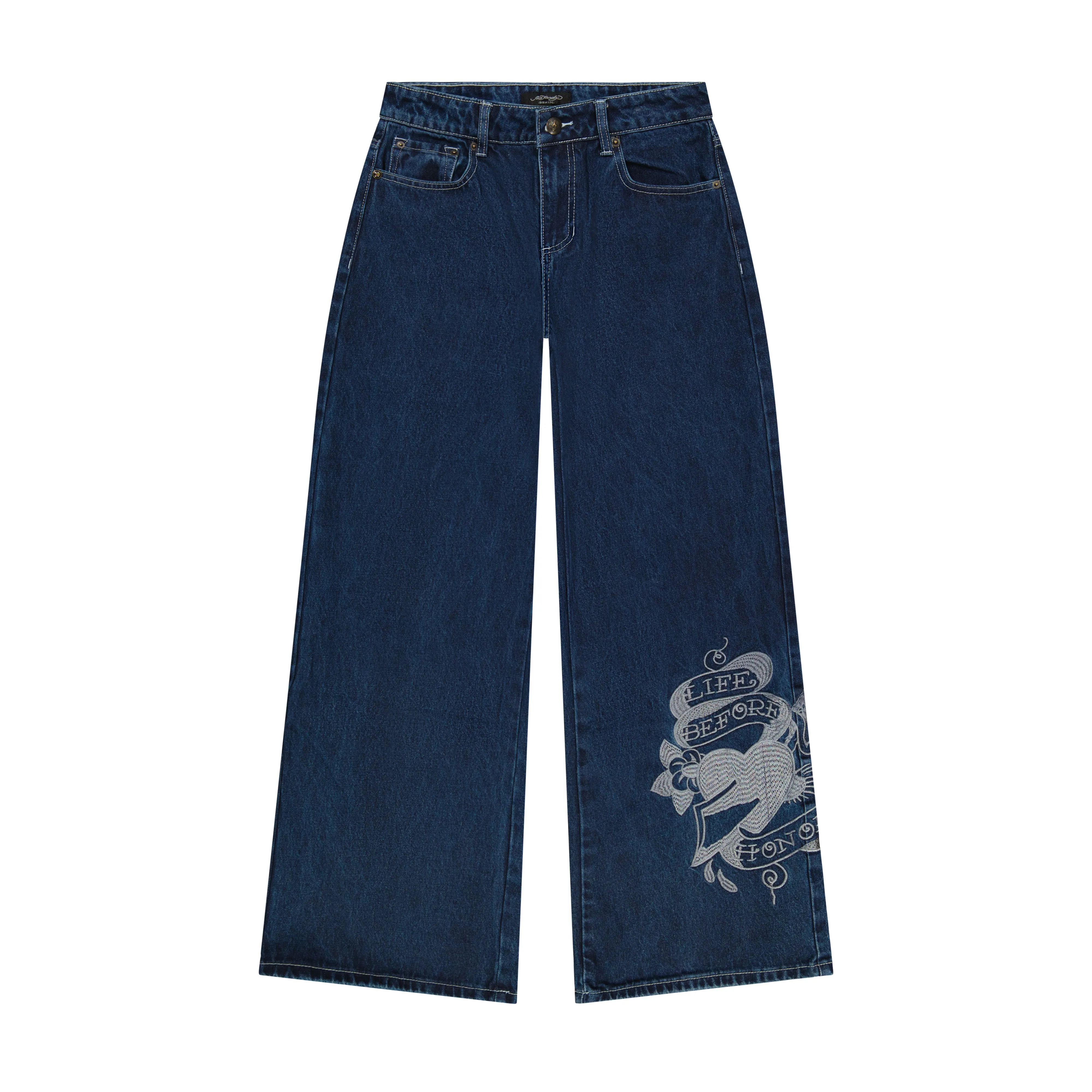 Tiger Leopard Baggy Jeans sold by Ed Hardy