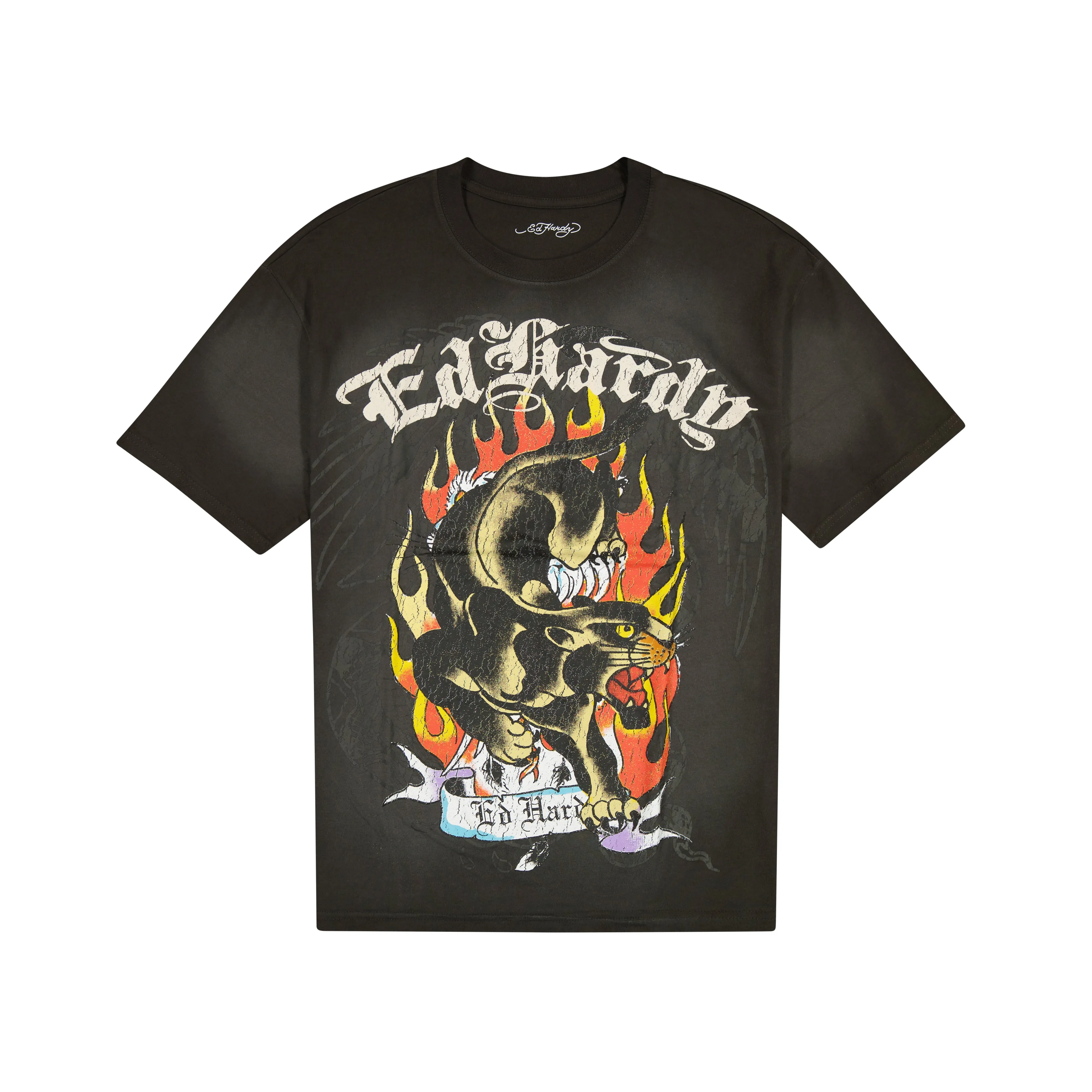 Panther Flame Boxy Tee sold by Ed Hardy