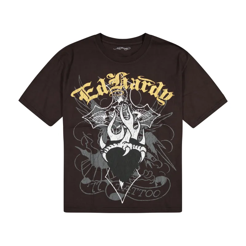 Cross Boxy Tee sold by Ed Hardy