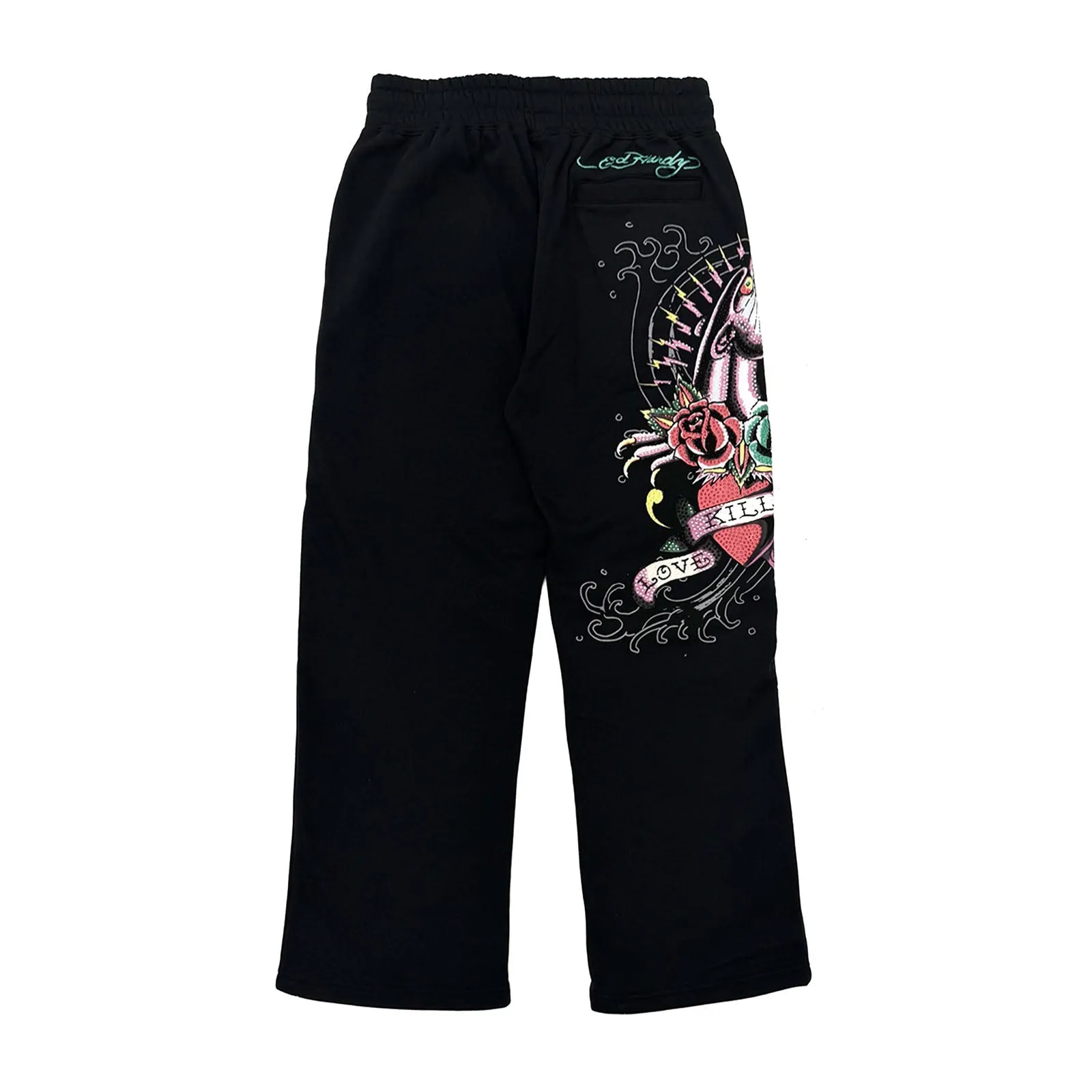 Panther Rose Rhinestone Baggy Sweatpants sold by Ed Hardy product image thumbnail 2
