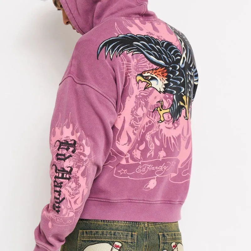 Eagle Boxy Fleece Hoodie sold by Ed Hardy product image thumbnail 3