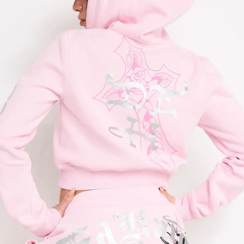 Flame Cross Zip Front Hoodie sold by Ed Hardy product image thumbnail 2
