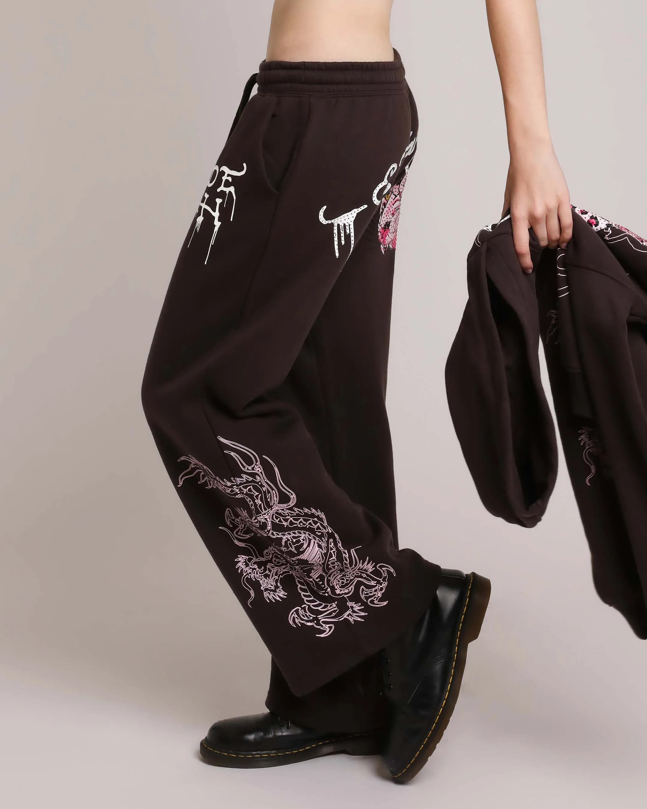 Pink Leopard Rhinestone Sweatpant sold by Ed Hardy product image thumbnail 3