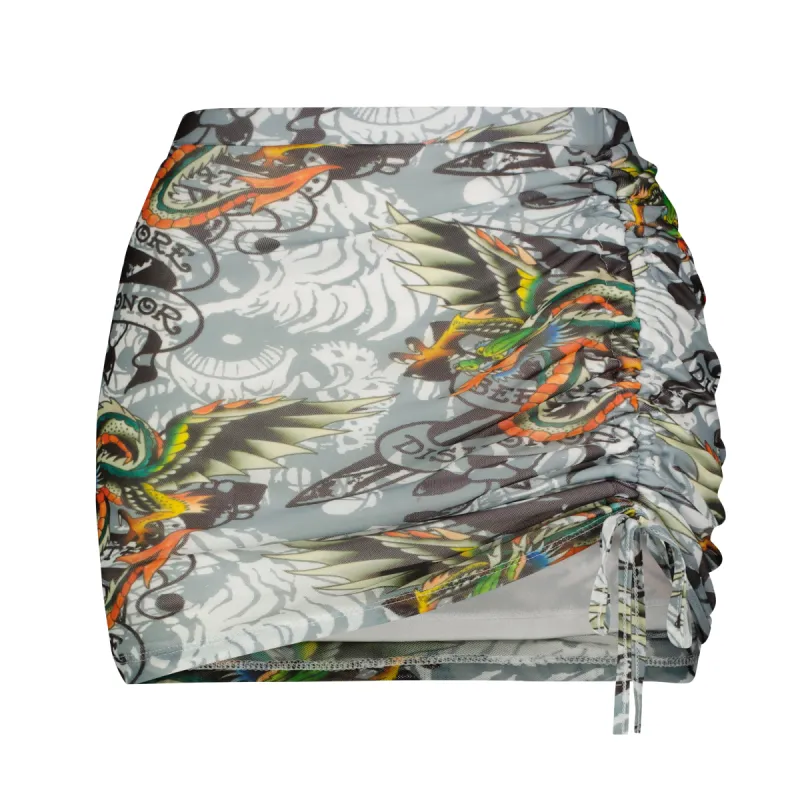 Dragon Wings Mesh Skirt sold by Ed Hardy