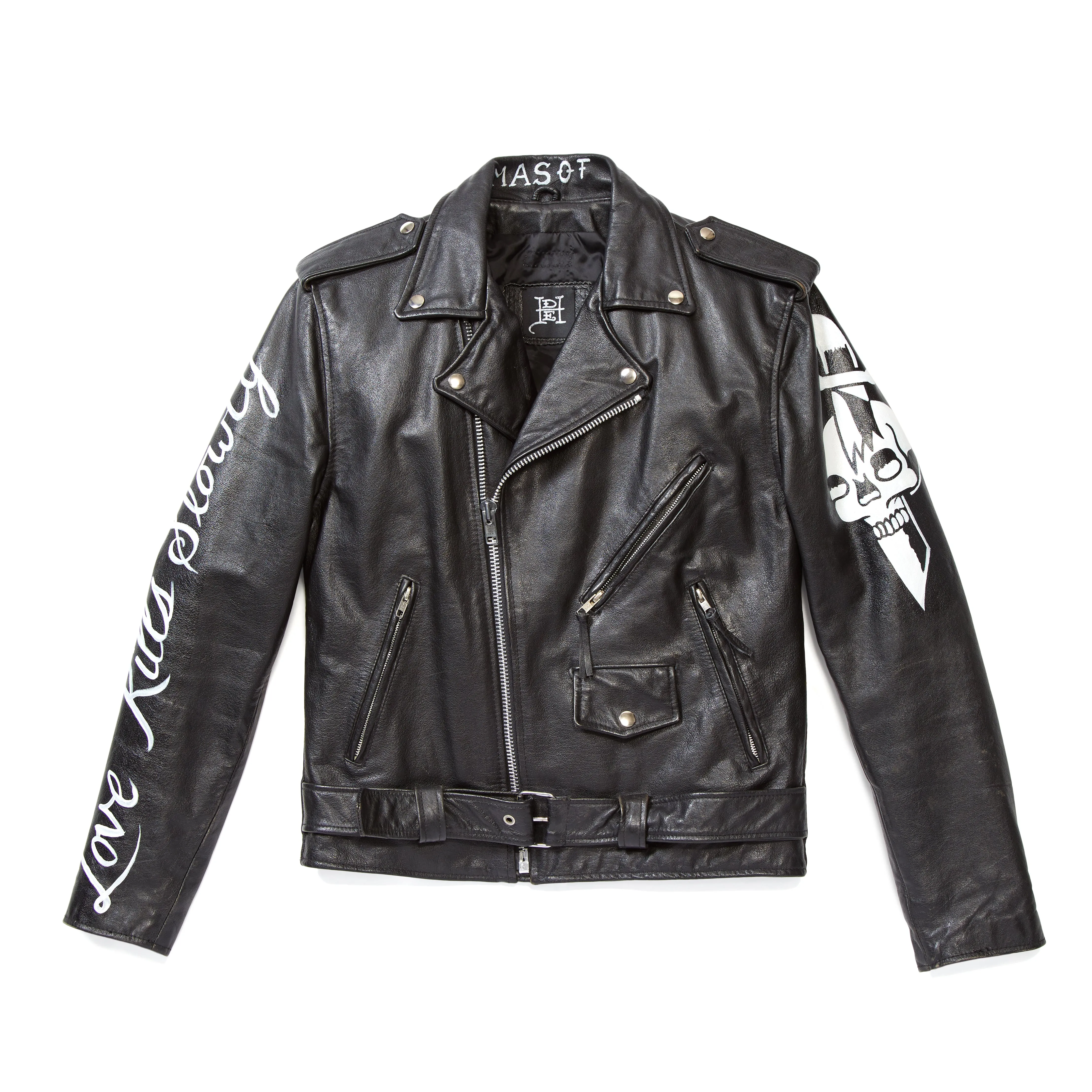 Tiger Painted Leather Jacket - Custom sold by Ed Hardy product image thumbnail 2