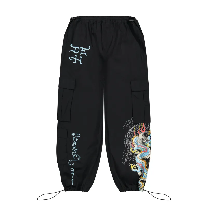Dragon Poplin Cargo Pants sold by Ed Hardy