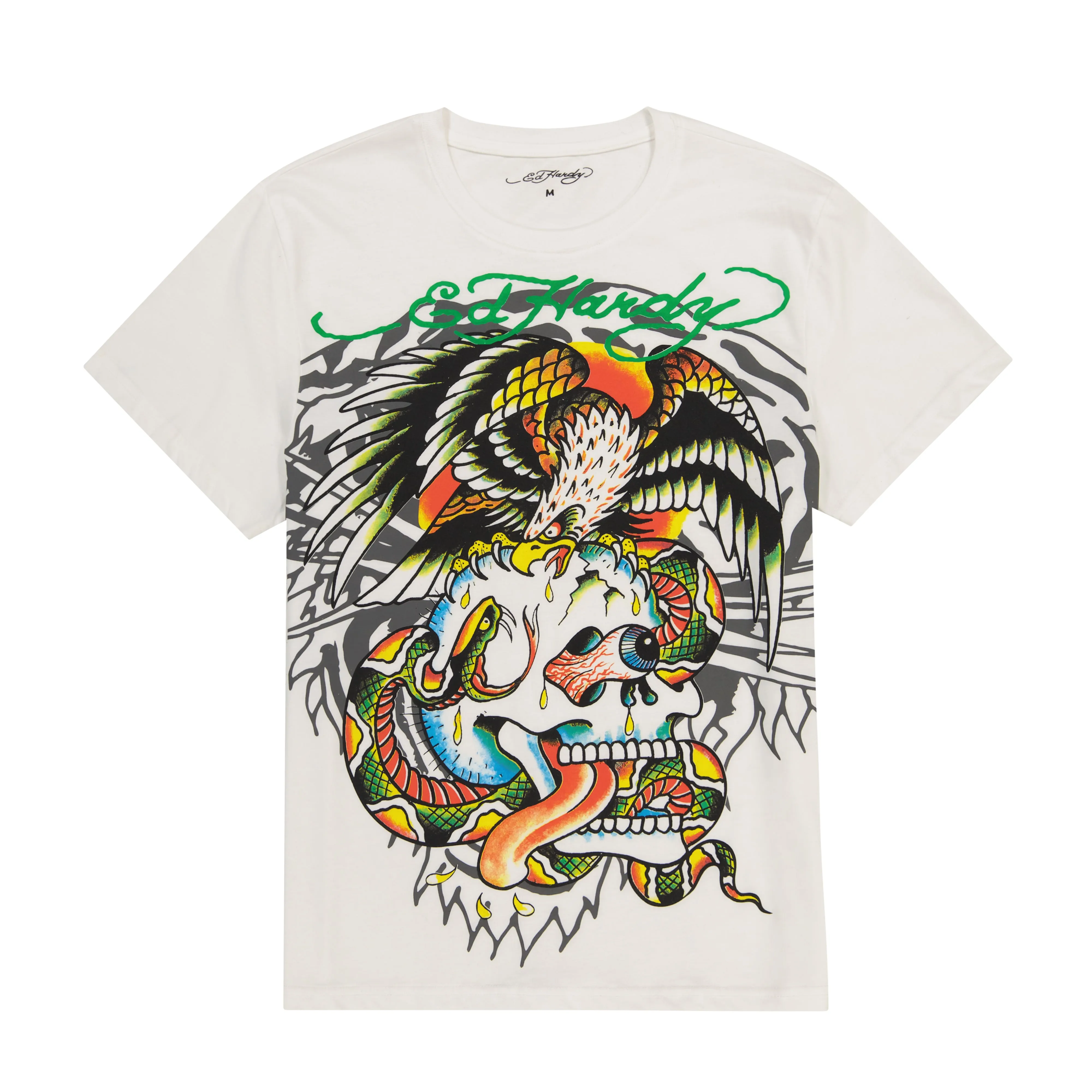 Layered Tiger Battle Skull Tee sold by Ed Hardy