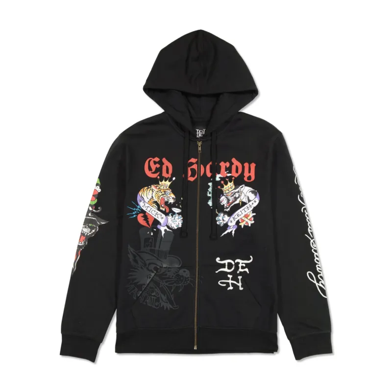 Tiger Panther Hoodie sold by Ed Hardy