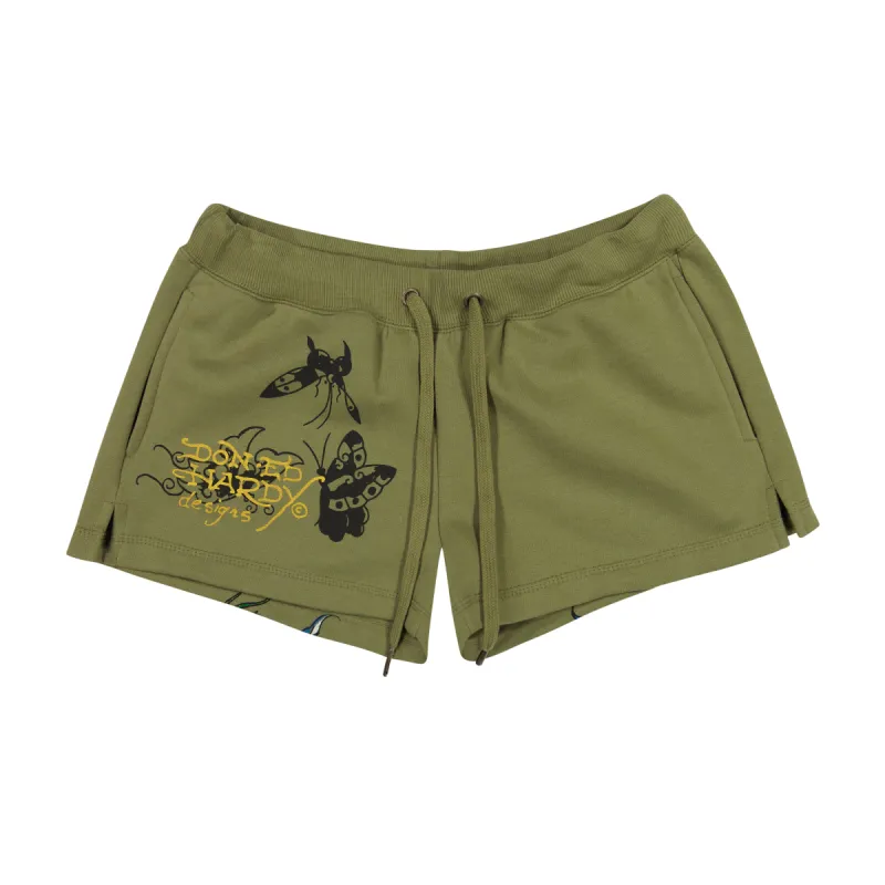 Butterflies Fleece Short sold by Ed Hardy