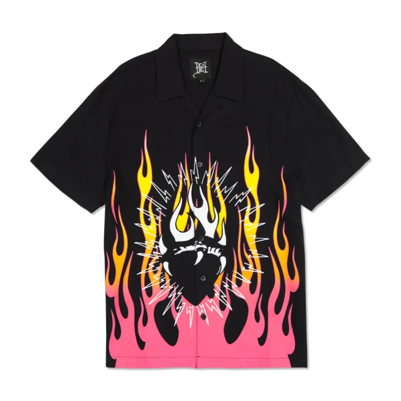 Fire Heart Camp Shirt sold by Ed Hardy