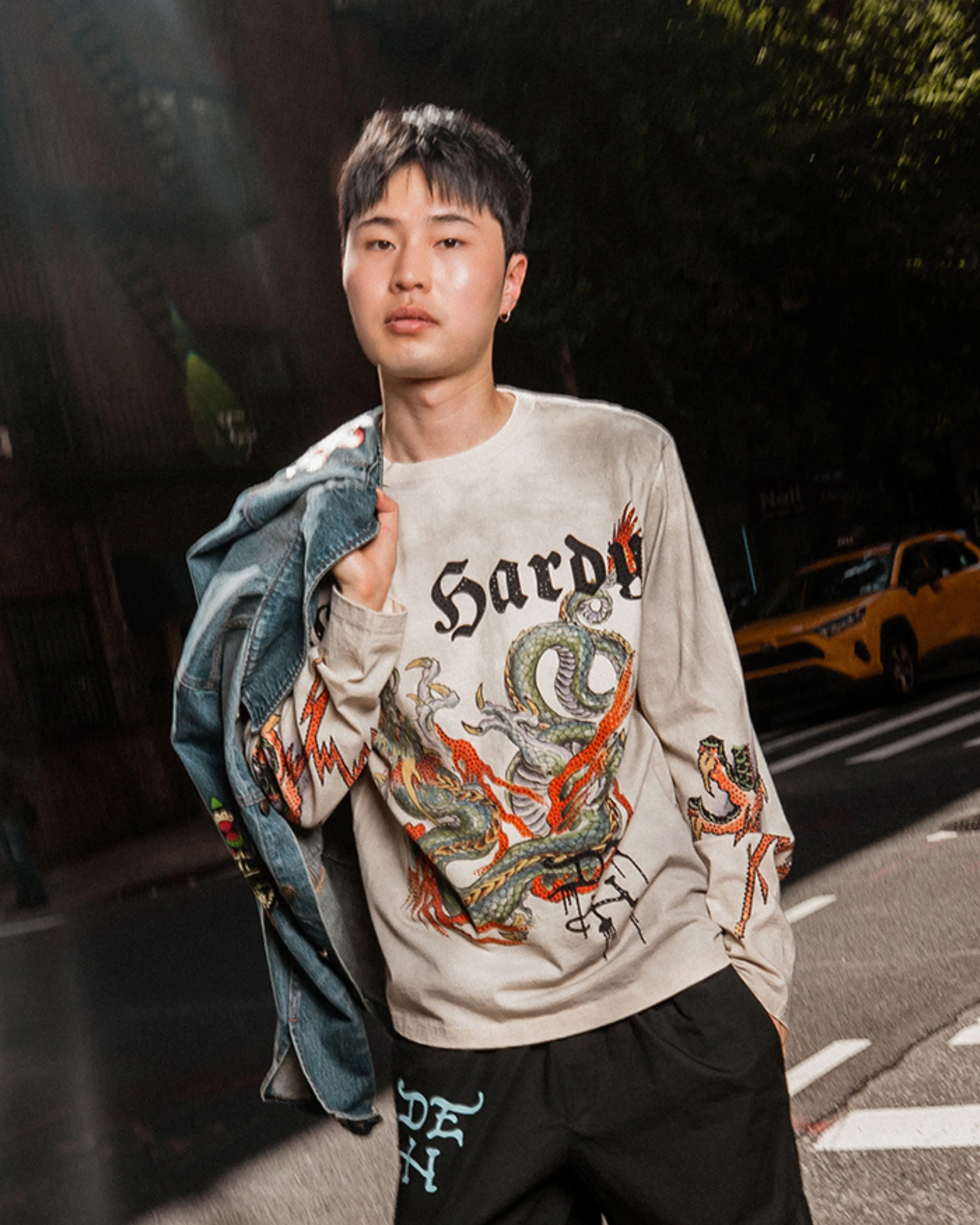Limited Edition Rhinestone Dragon Ls Tee sold by Ed Hardy product image thumbnail 3