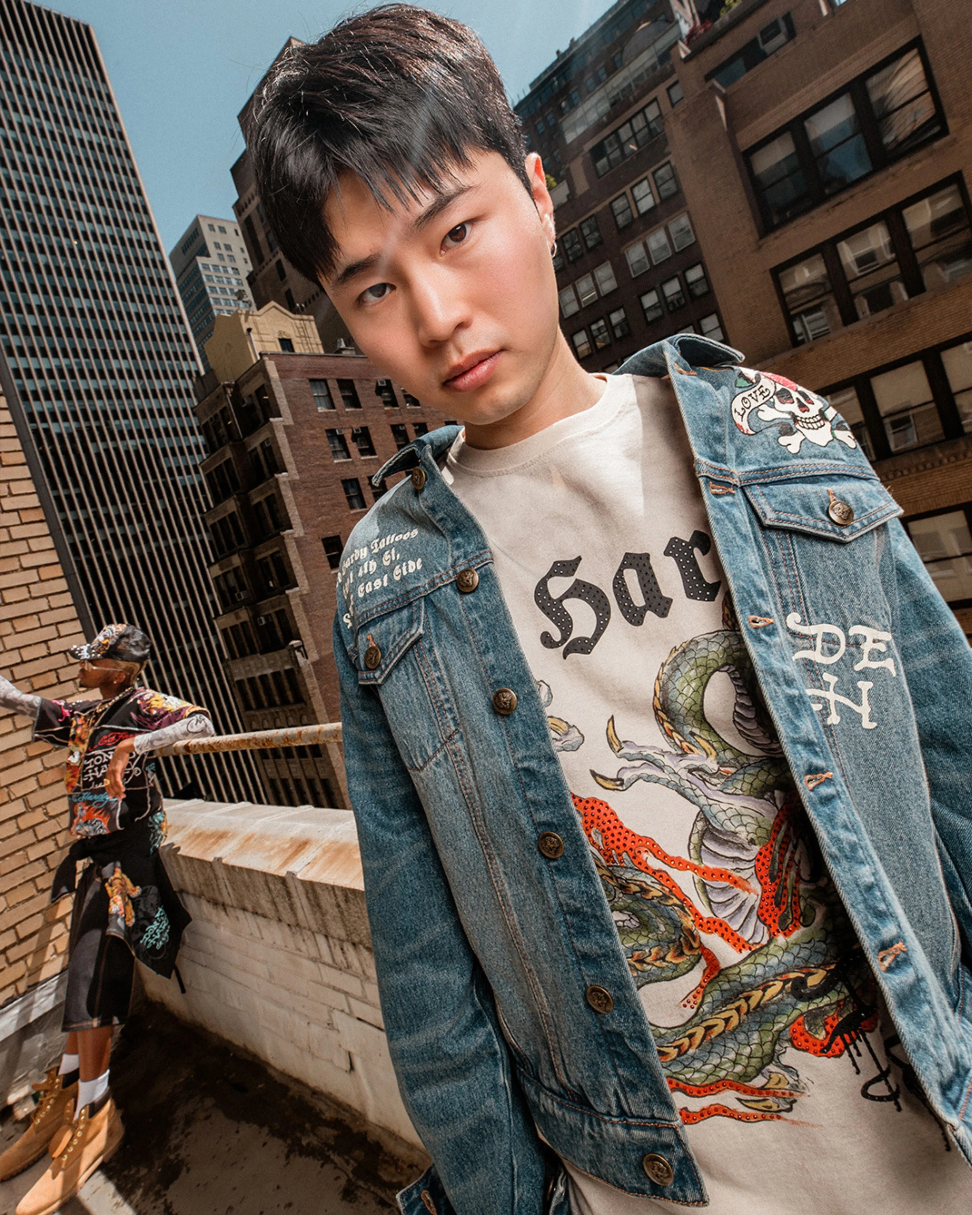 Limited Edition Rhinestone Dragon Ls Tee sold by Ed Hardy product image thumbnail 4