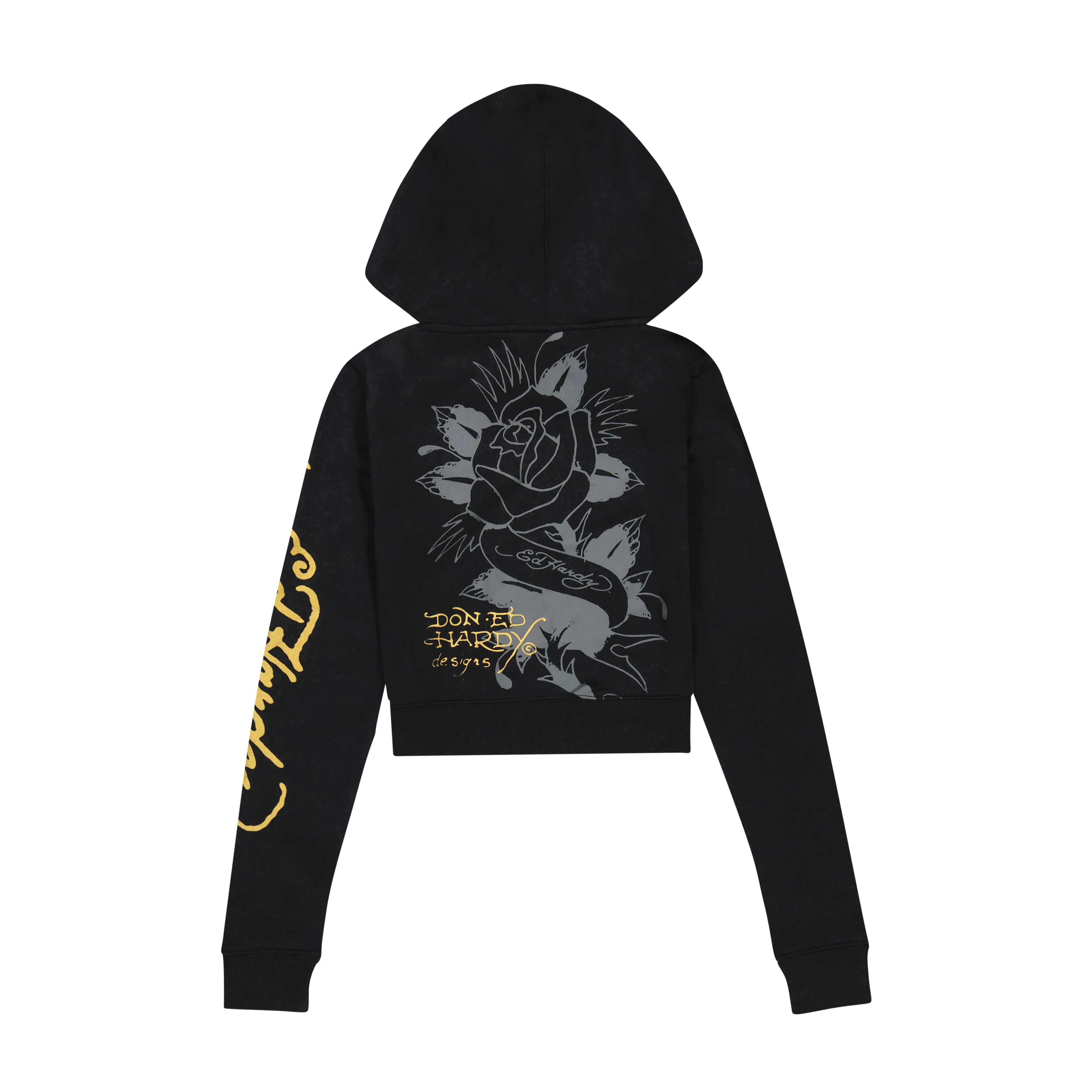 Swallow Cropped Hoodie sold by Ed Hardy