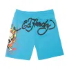 Flame Skull Fleece Shorts sold by Ed Hardy