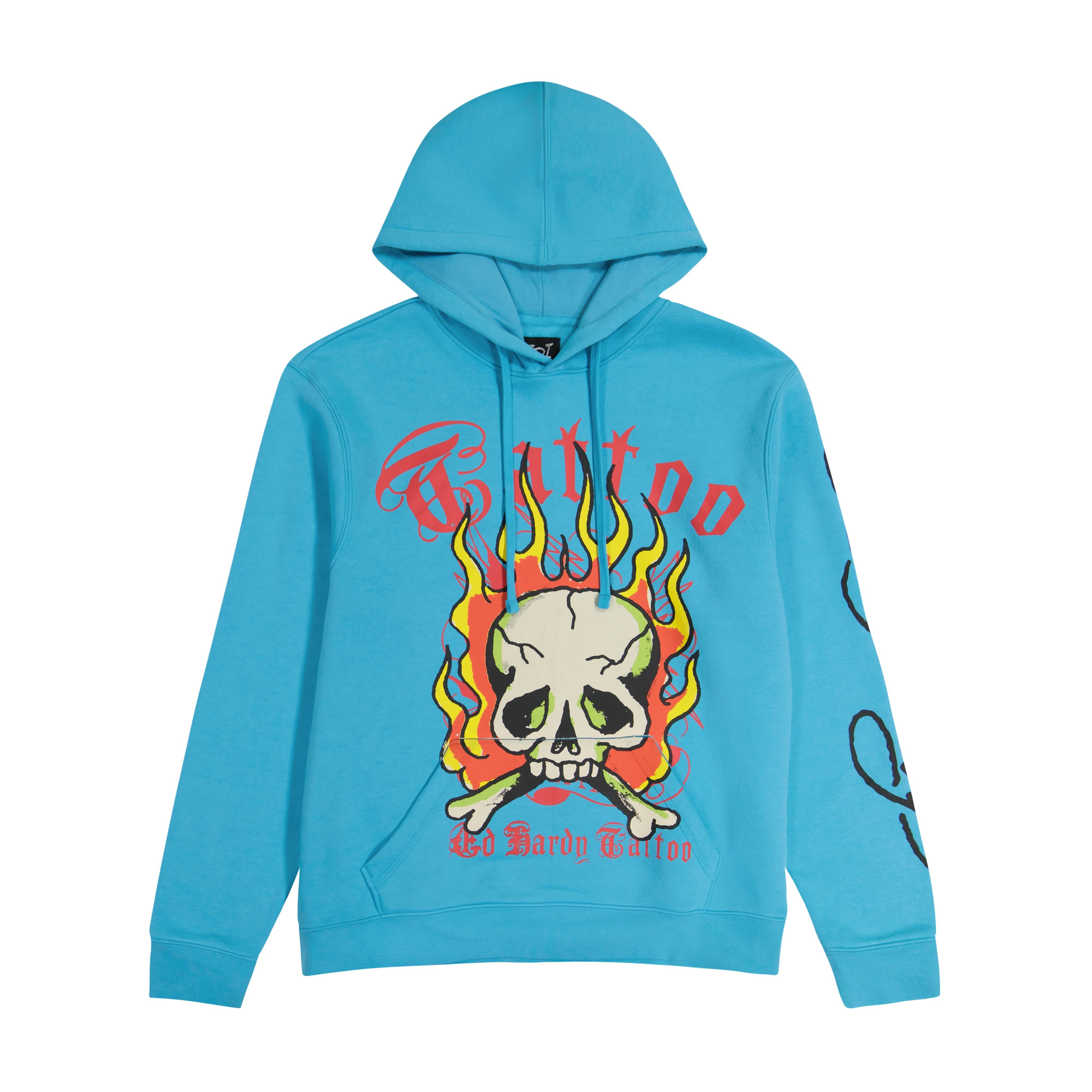 Flame Skull Hoodie sold by Ed Hardy