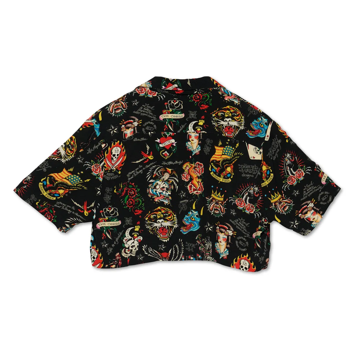 Flashboard Cropped Camp Shirt (Bl) sold by Ed Hardy product image thumbnail 2