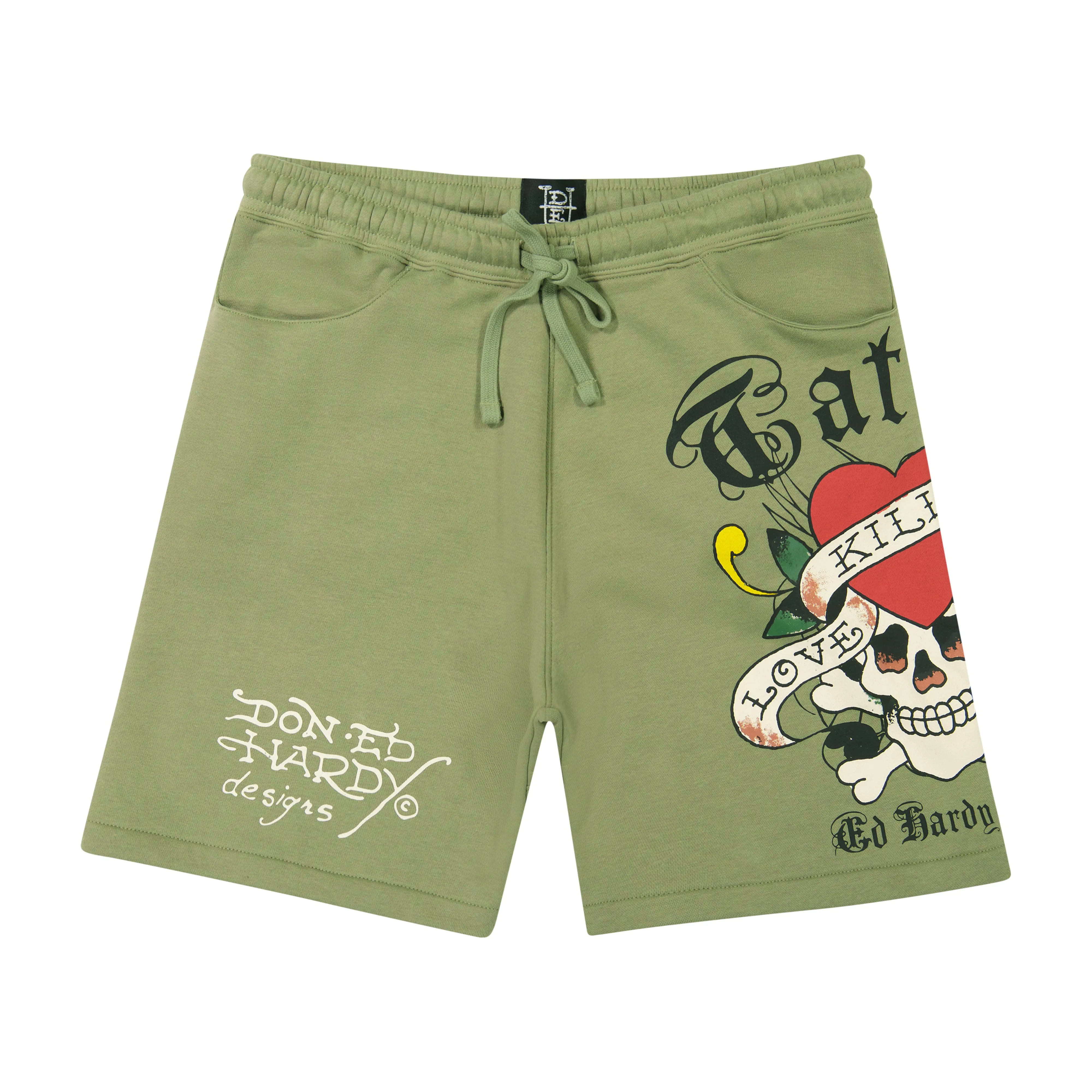 LKS Skull Fleece Short sold by Ed Hardy