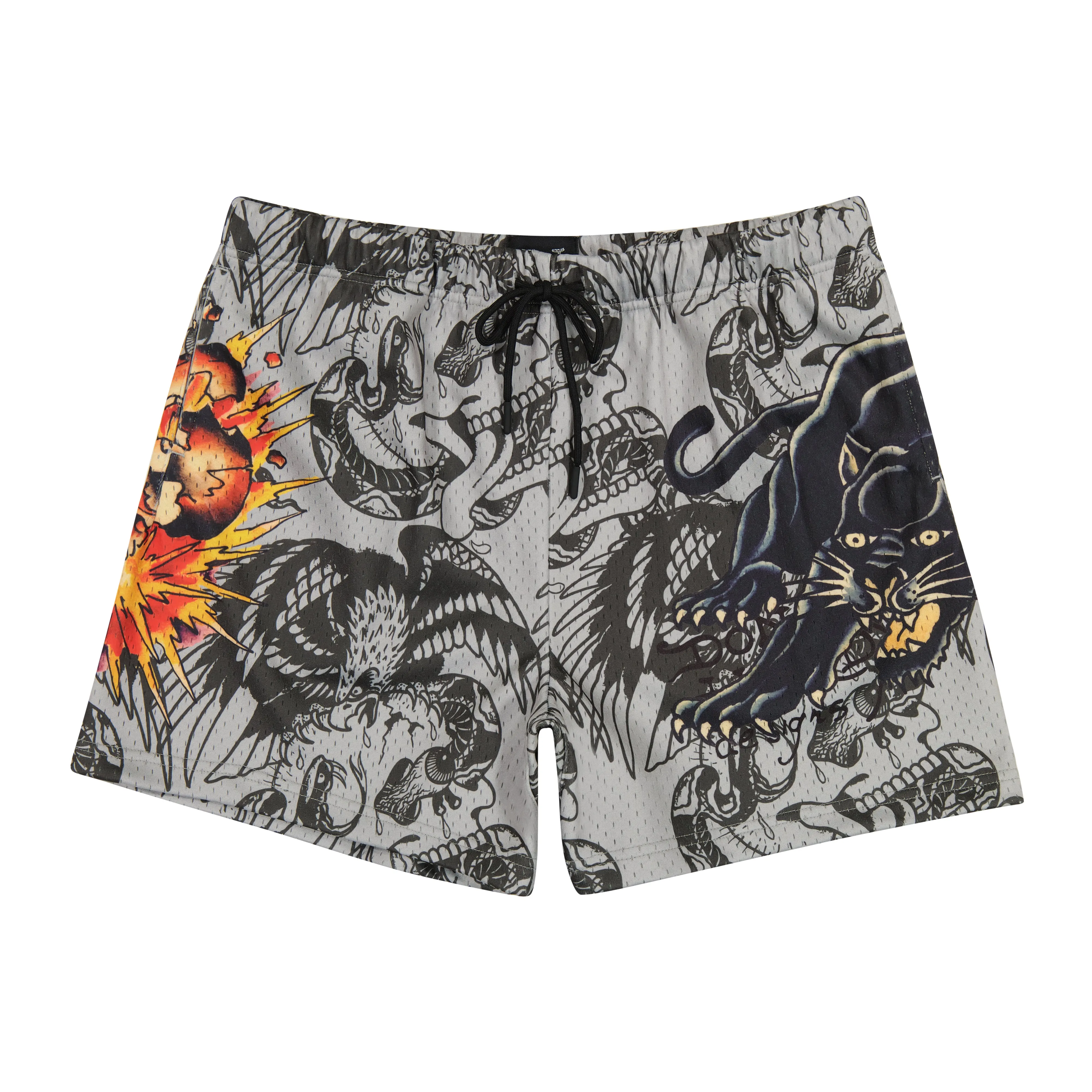 Skull Panther Mens Mesh Short sold by Ed Hardy
