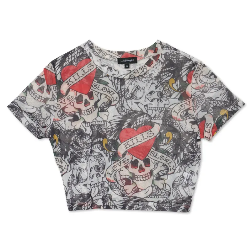 Power Mesh Lks Skull Crew sold by Ed Hardy