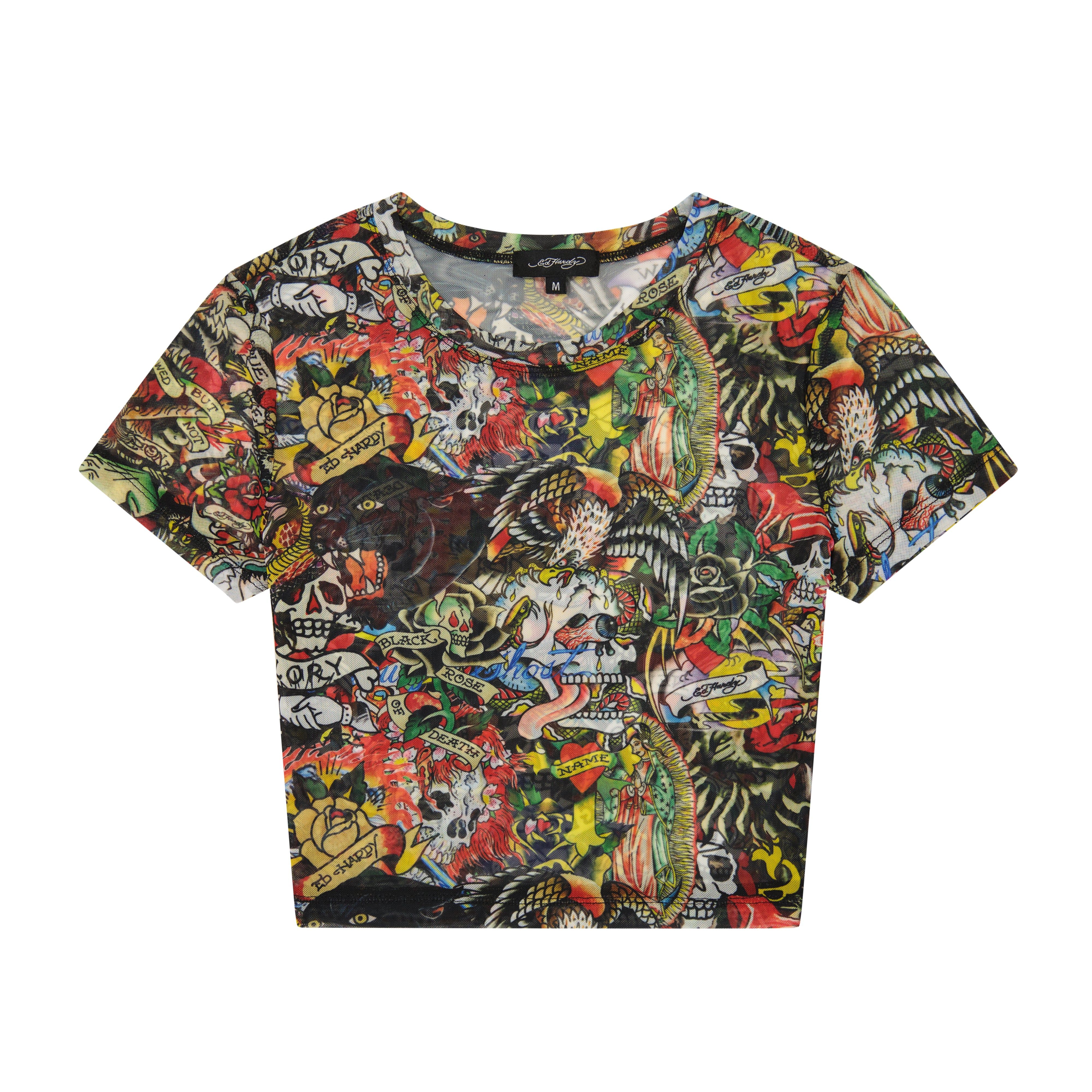 Mesh Flash Mix Baby Tee sold by Ed Hardy product image thumbnail 2