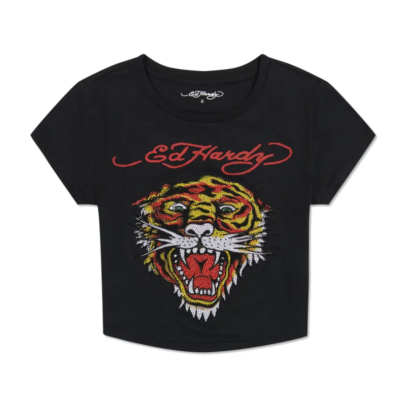 Tiger Head Baby Tee sold by Ed Hardy