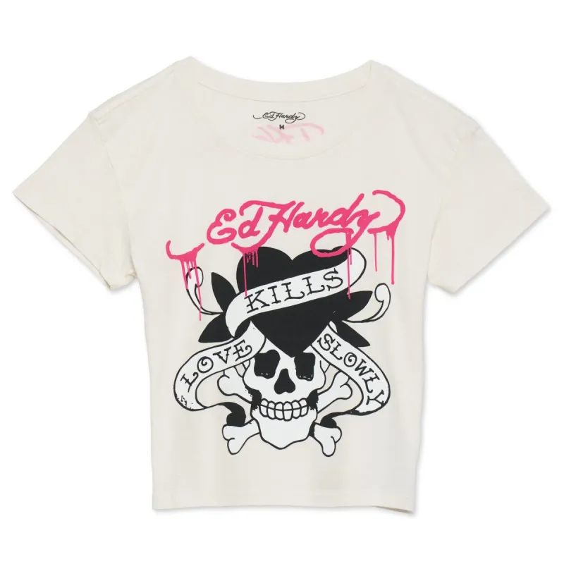 LKS Skull Y2k Tee sold by Ed Hardy