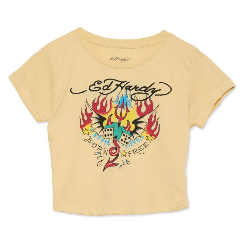 Flying Dice Baby Tee sold by Ed Hardy