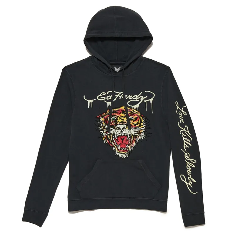 Rhinestone Tiger Hoodie sold by Ed Hardy