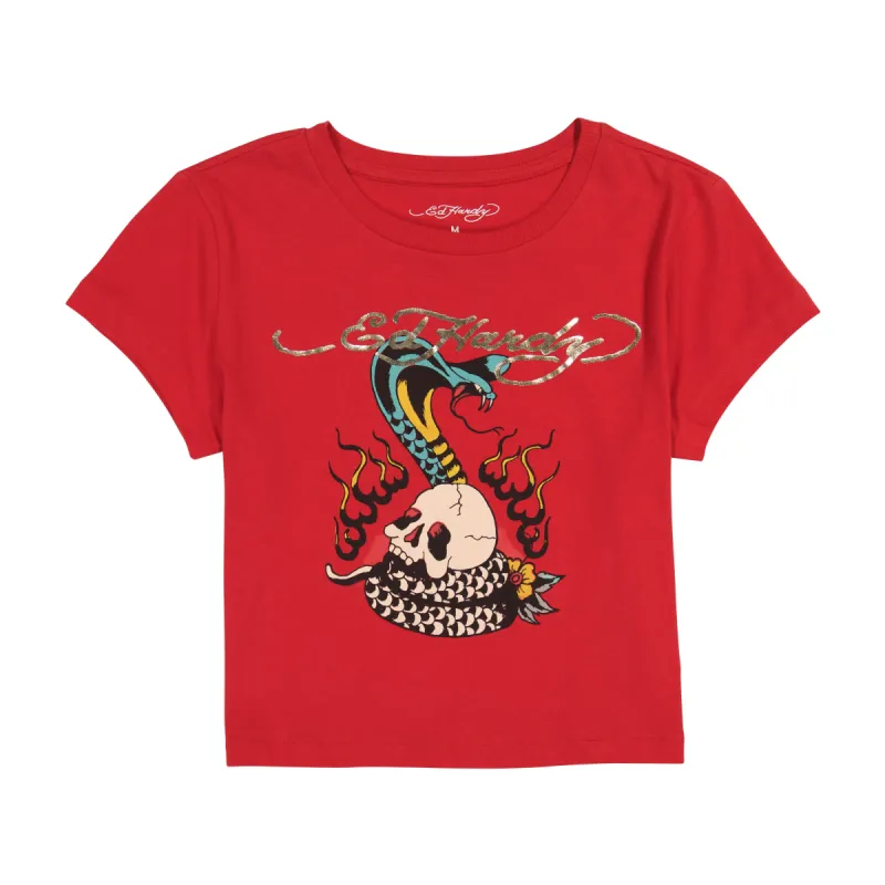 Flame Cobra Baby Tee sold by Ed Hardy