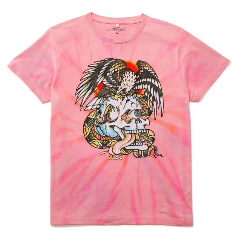 Battle Skull Tie Dye Tee sold by Ed Hardy