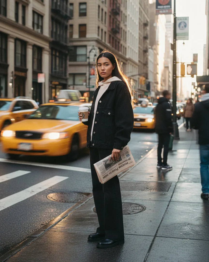 Marli Wide Leg Ankle With Raw Hem || Fog sold by Edwin