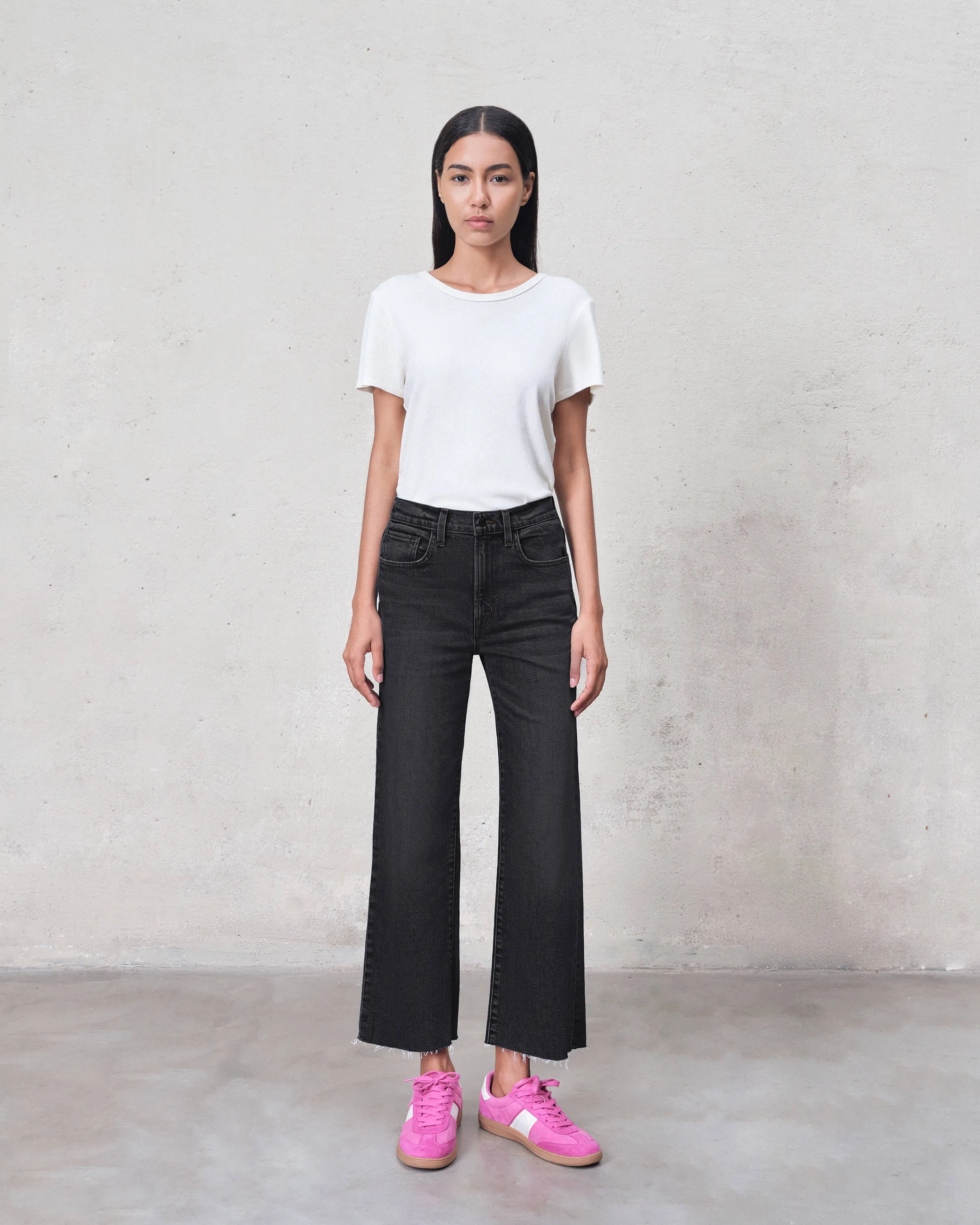 Marli Wide Leg Ankle With Raw Hem || Fog sold by Edwin product image thumbnail 2