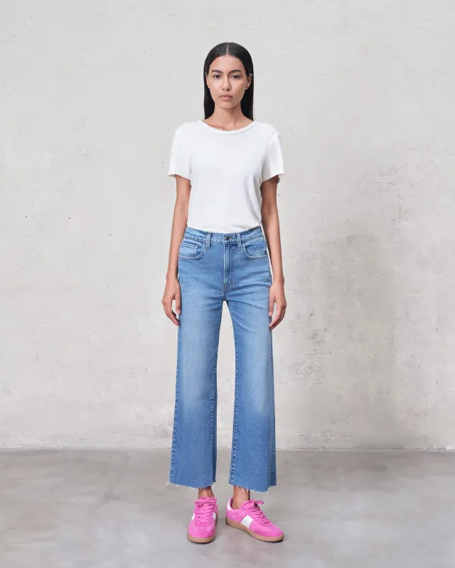 Marli Wide Leg Ankle Raw Hem || Monray sold by Edwin