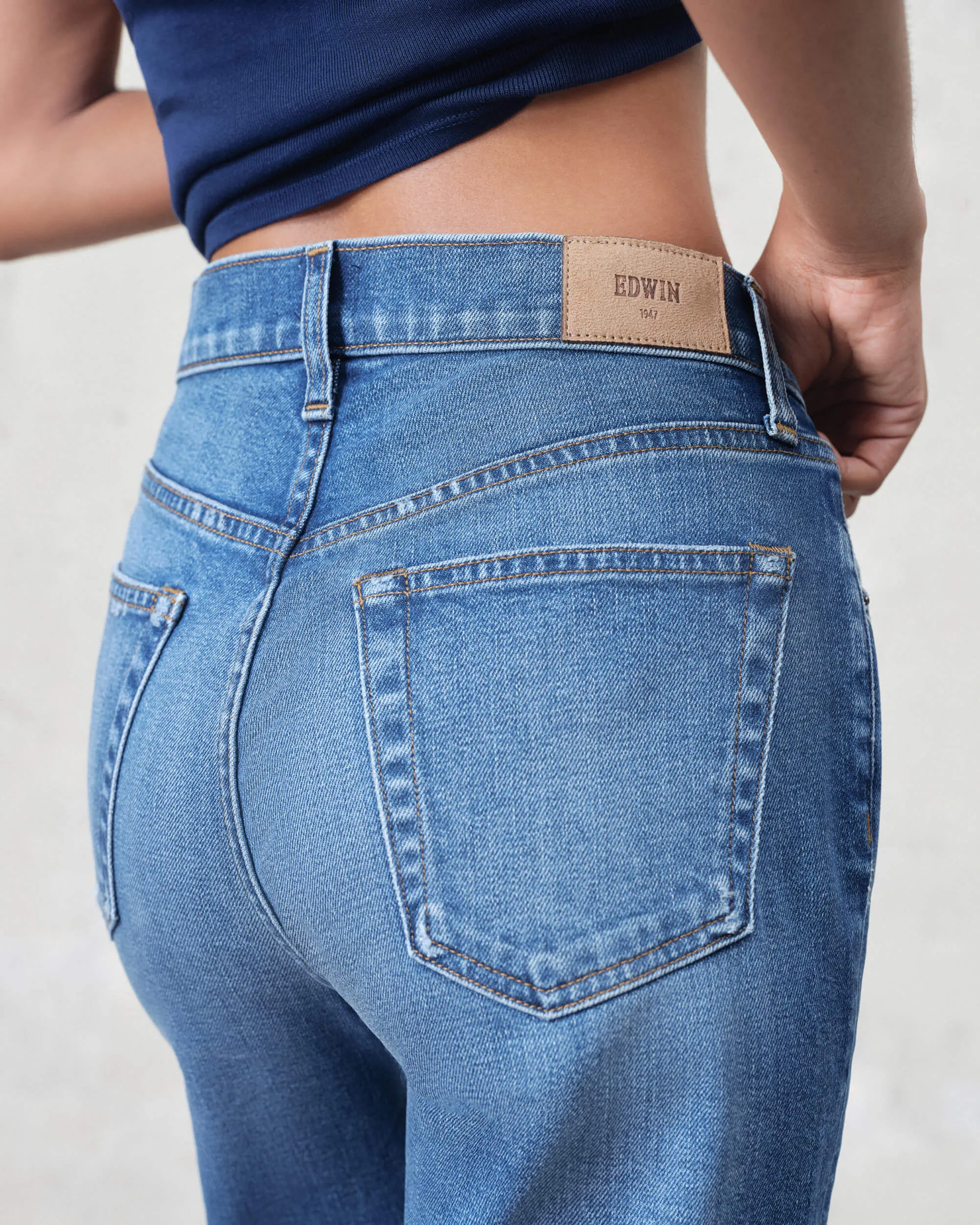 Marli Wide Leg Raw Hem || Duval sold by Edwin product image thumbnail 4