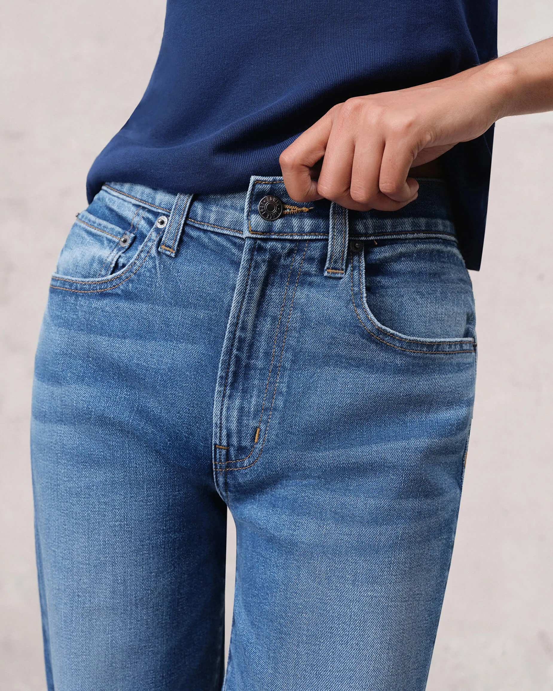 Marli Wide Leg Raw Hem || Duval sold by Edwin product image thumbnail 2