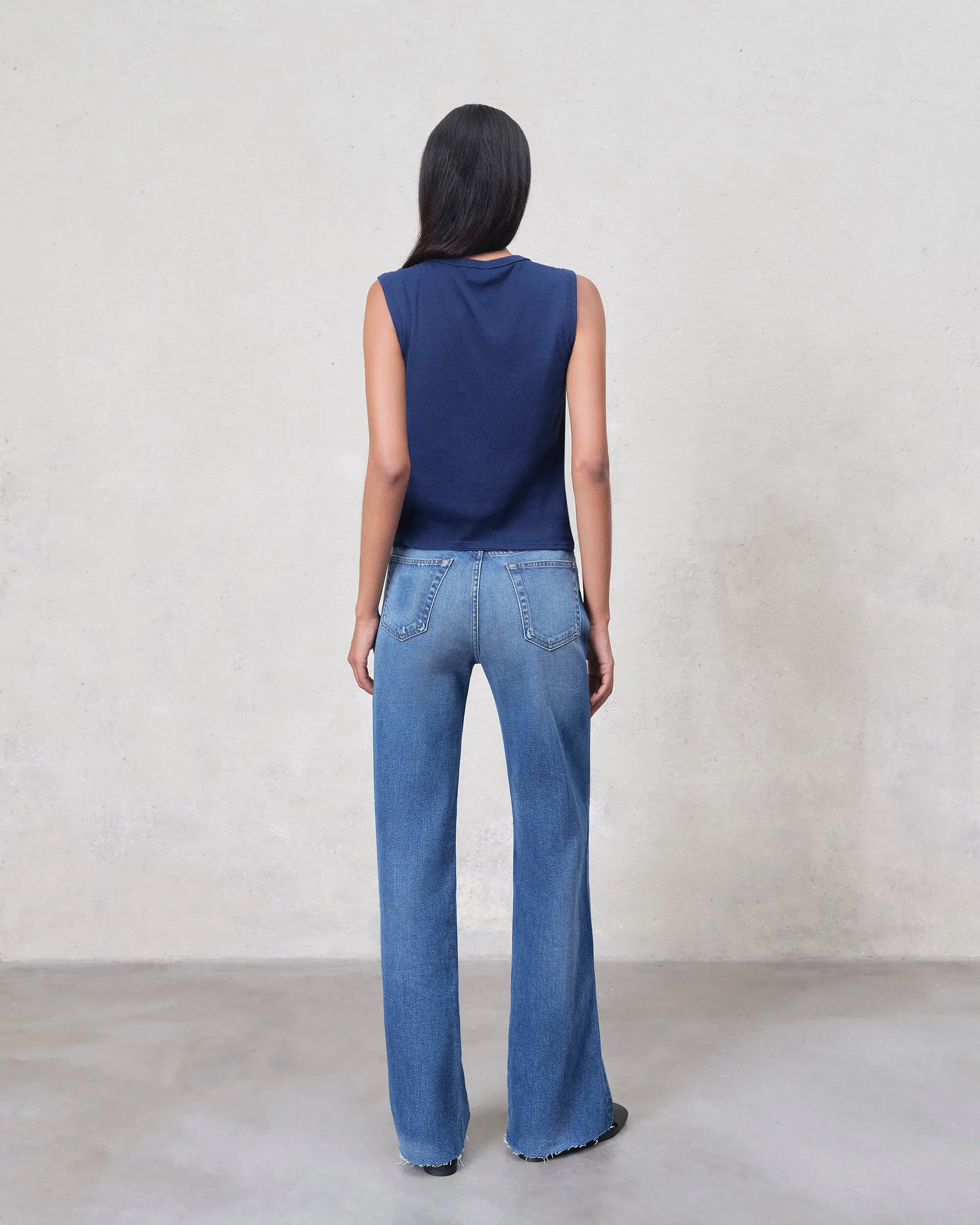Marli Wide Leg Raw Hem || Duval sold by Edwin product image thumbnail 3