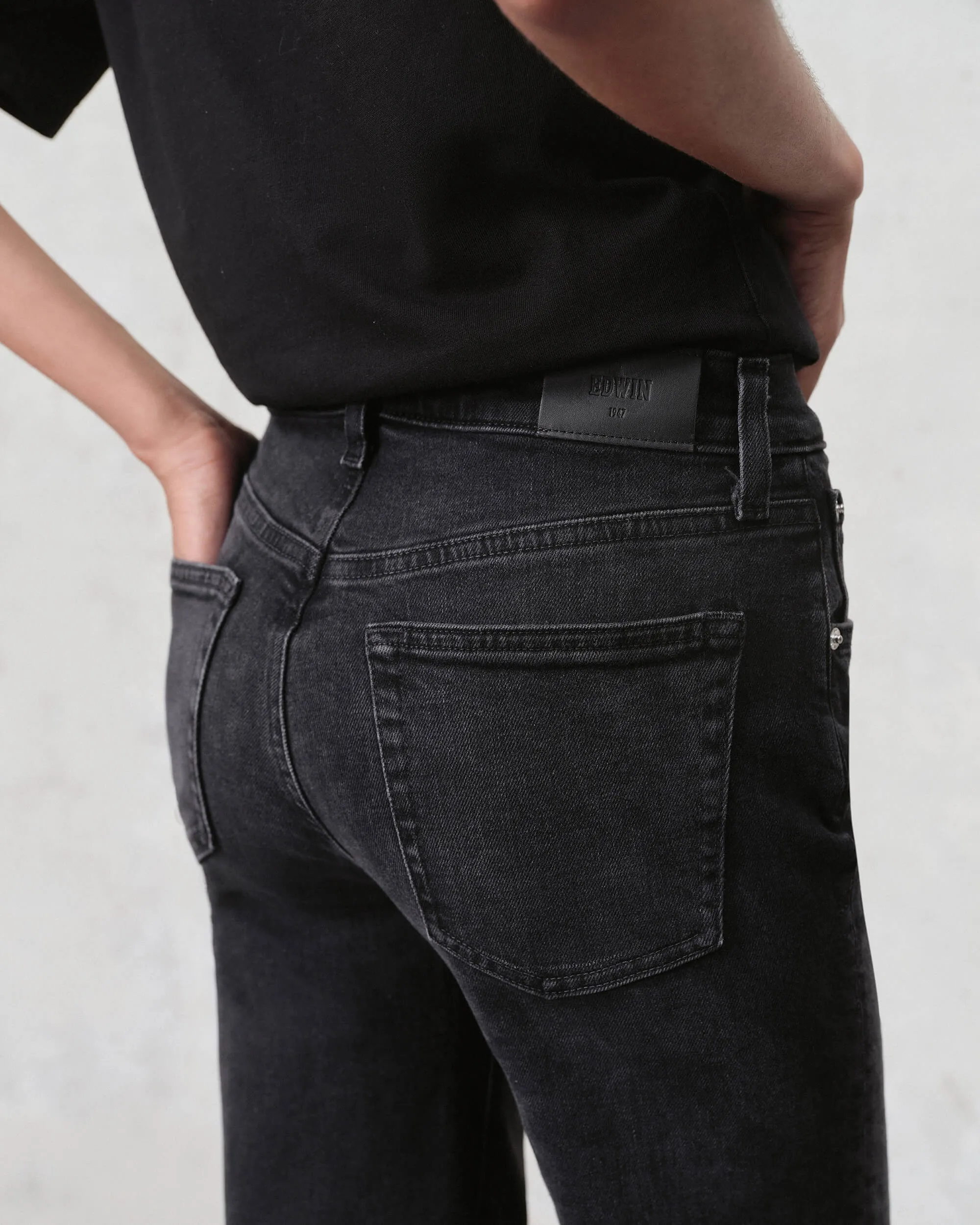 Marli Wide Leg Raw Hem || Fog sold by Edwin product image thumbnail 4