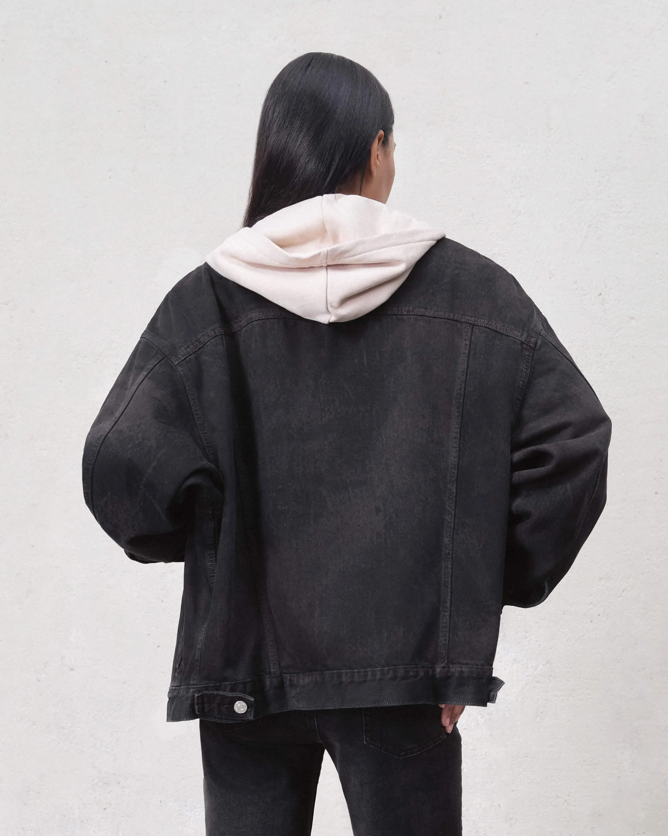 Cameron Trucker Jacket || Carbon Black sold by Edwin product image thumbnail 2