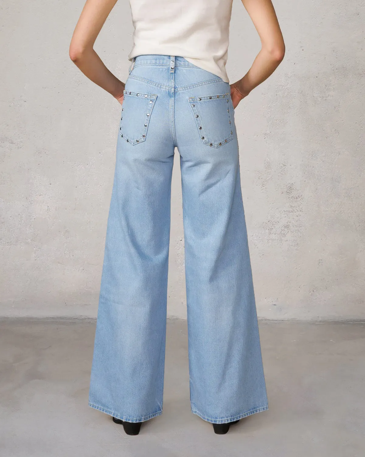 Marli Super Wide Leg || Juniper Stud sold by Edwin product image thumbnail 5