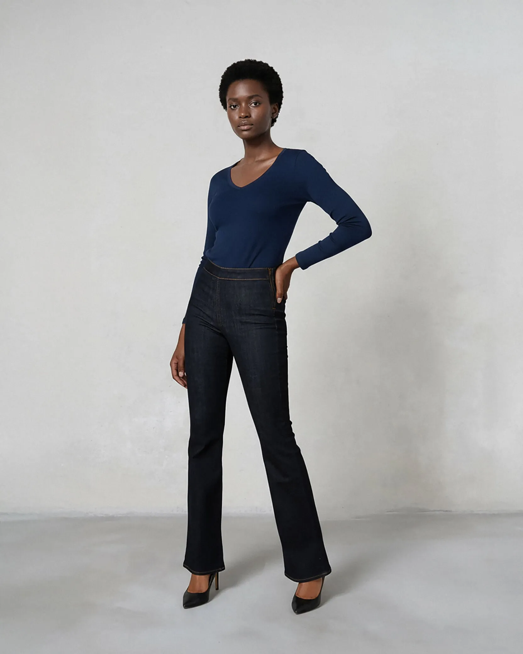 Lark Bootcut Pull On Pant || Primrose sold by Edwin product image thumbnail 3