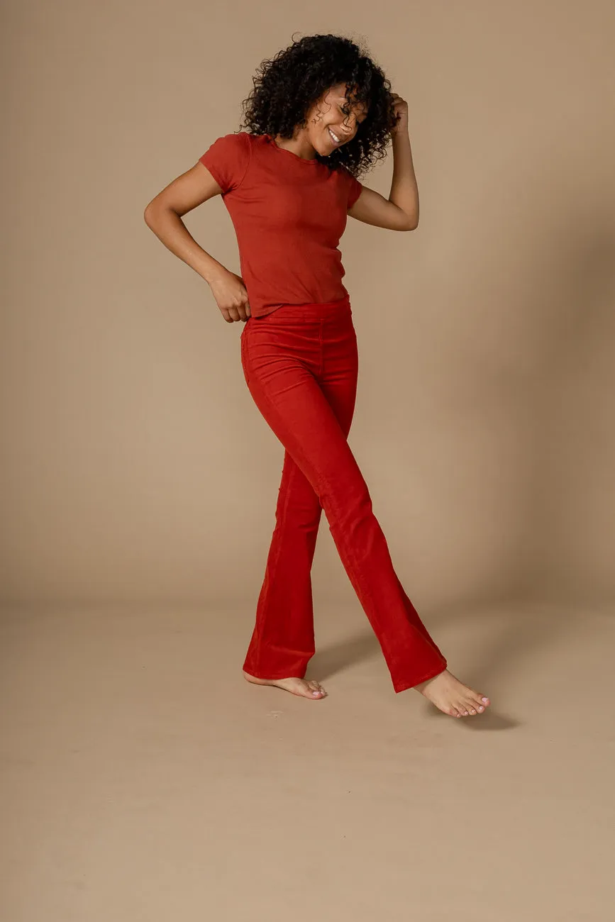 Lark Bootcut Pull On Pant || Burnt Sienna sold by Edwin product image thumbnail 2