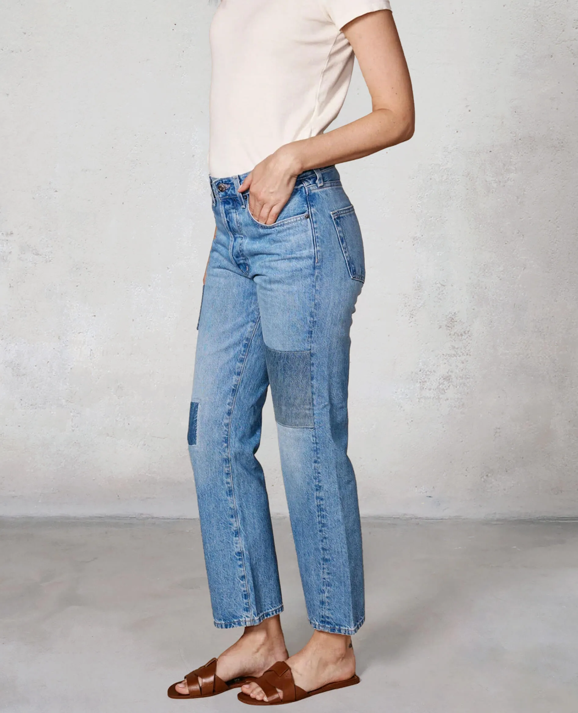 Kali Straight Ankle Patchwork || Windsor sold by Edwin product image thumbnail 3