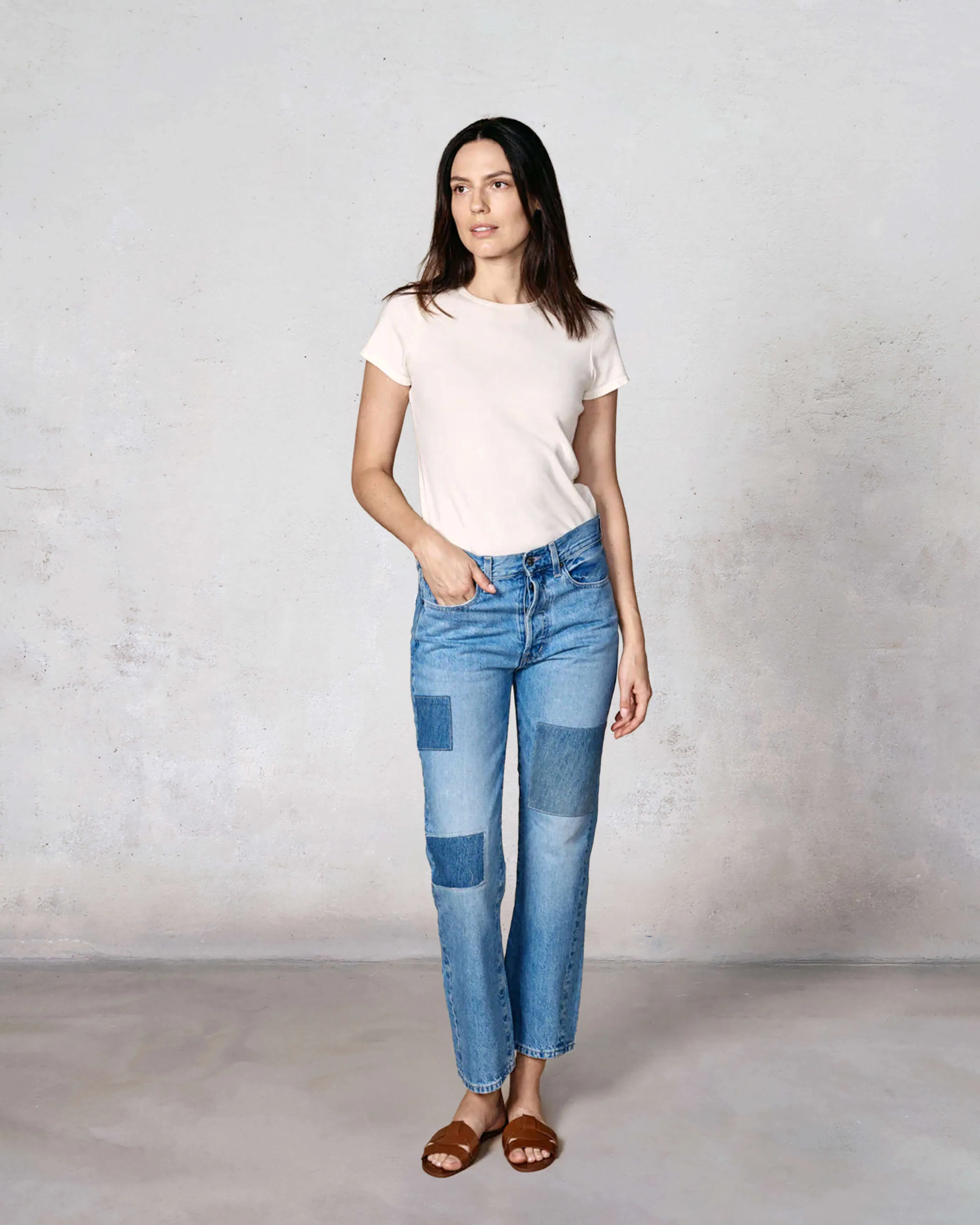 Kali Straight Ankle Patchwork || Windsor sold by Edwin