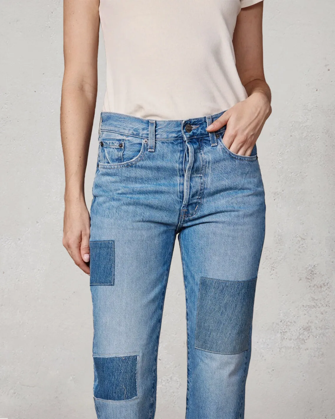 Kali Straight Ankle Patchwork || Windsor sold by Edwin product image thumbnail 2