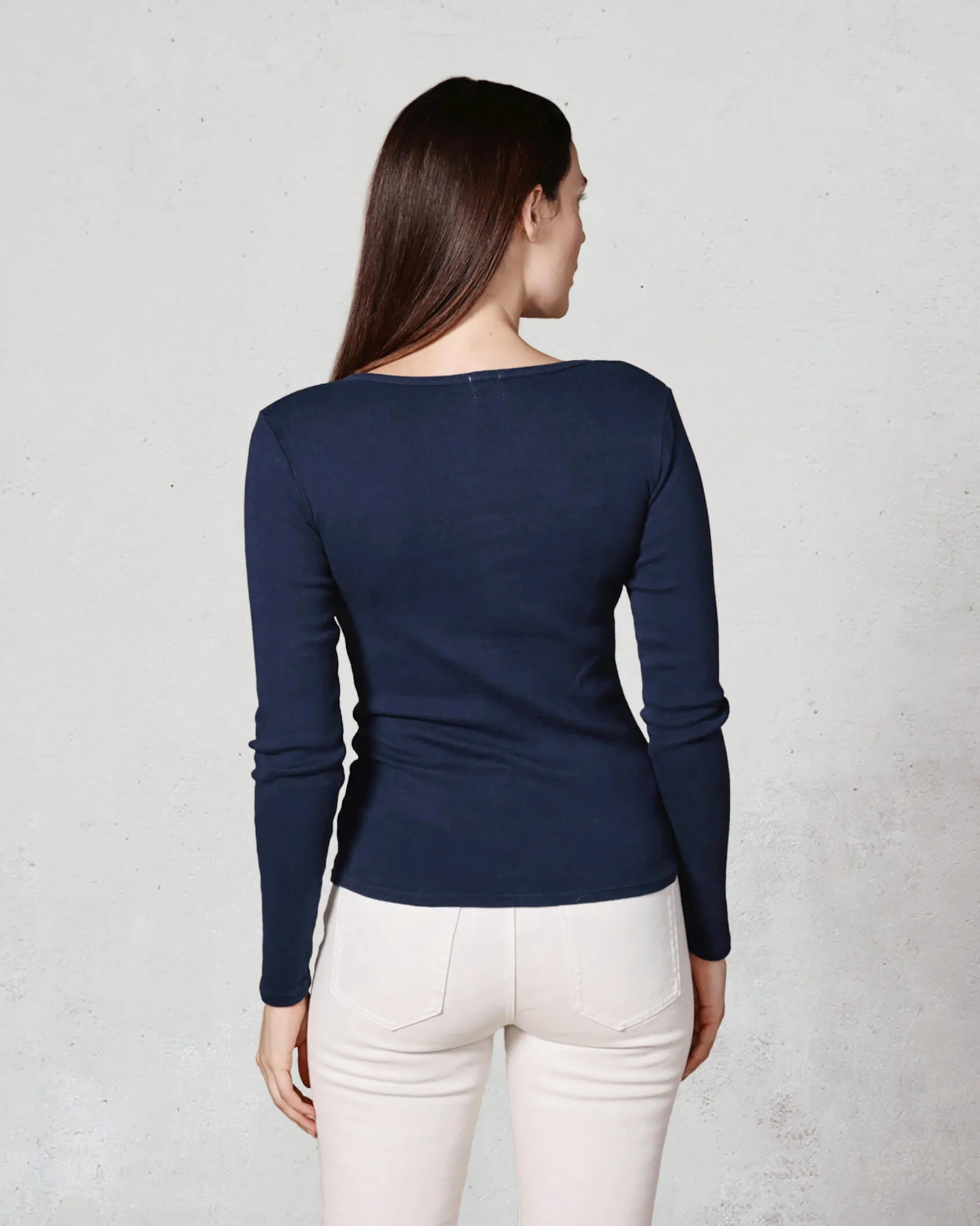 Henley Long Sleeve || Vintage Navy sold by Edwin product image thumbnail 4