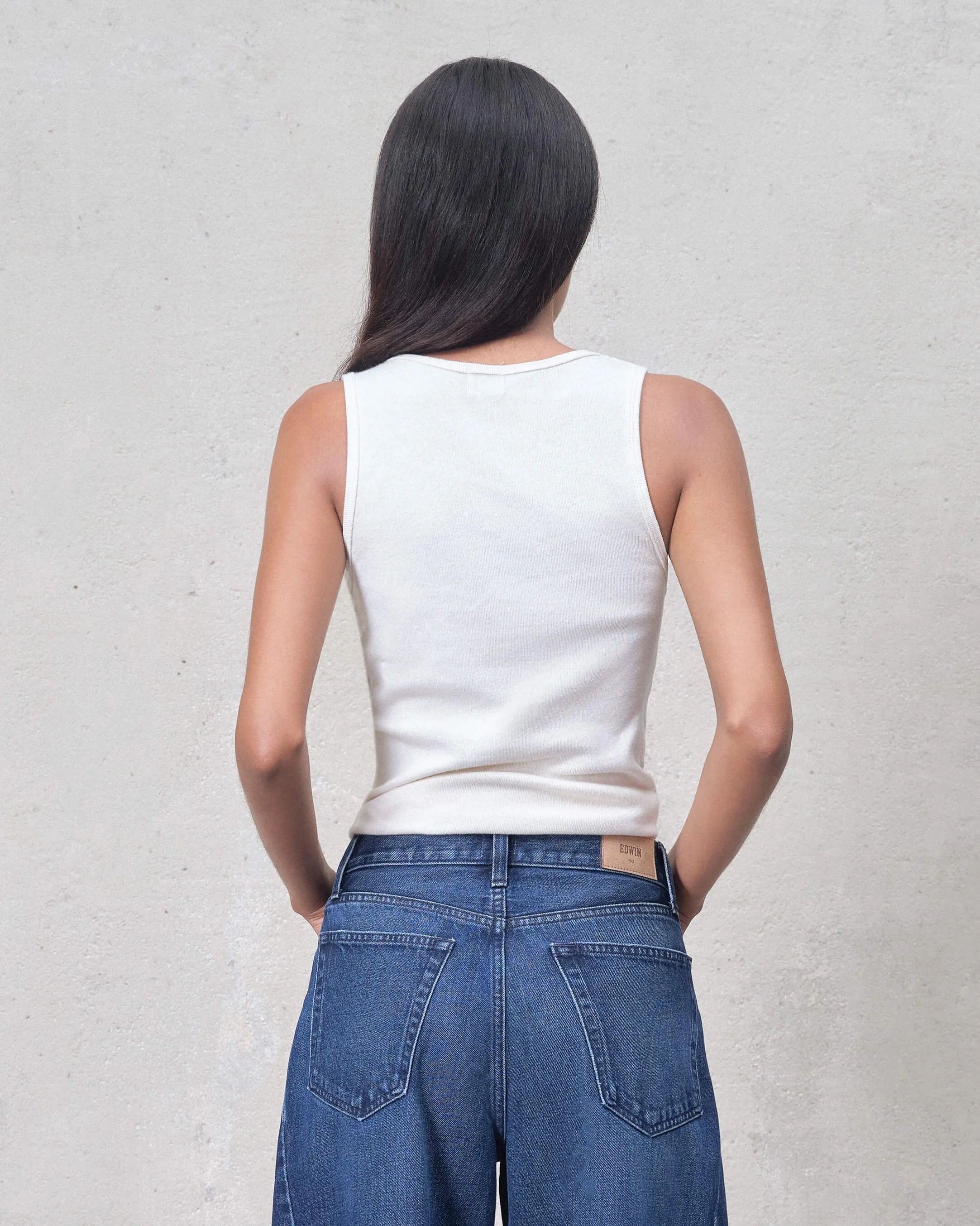 Classic Tank Top || Off White sold by Edwin product image thumbnail 3