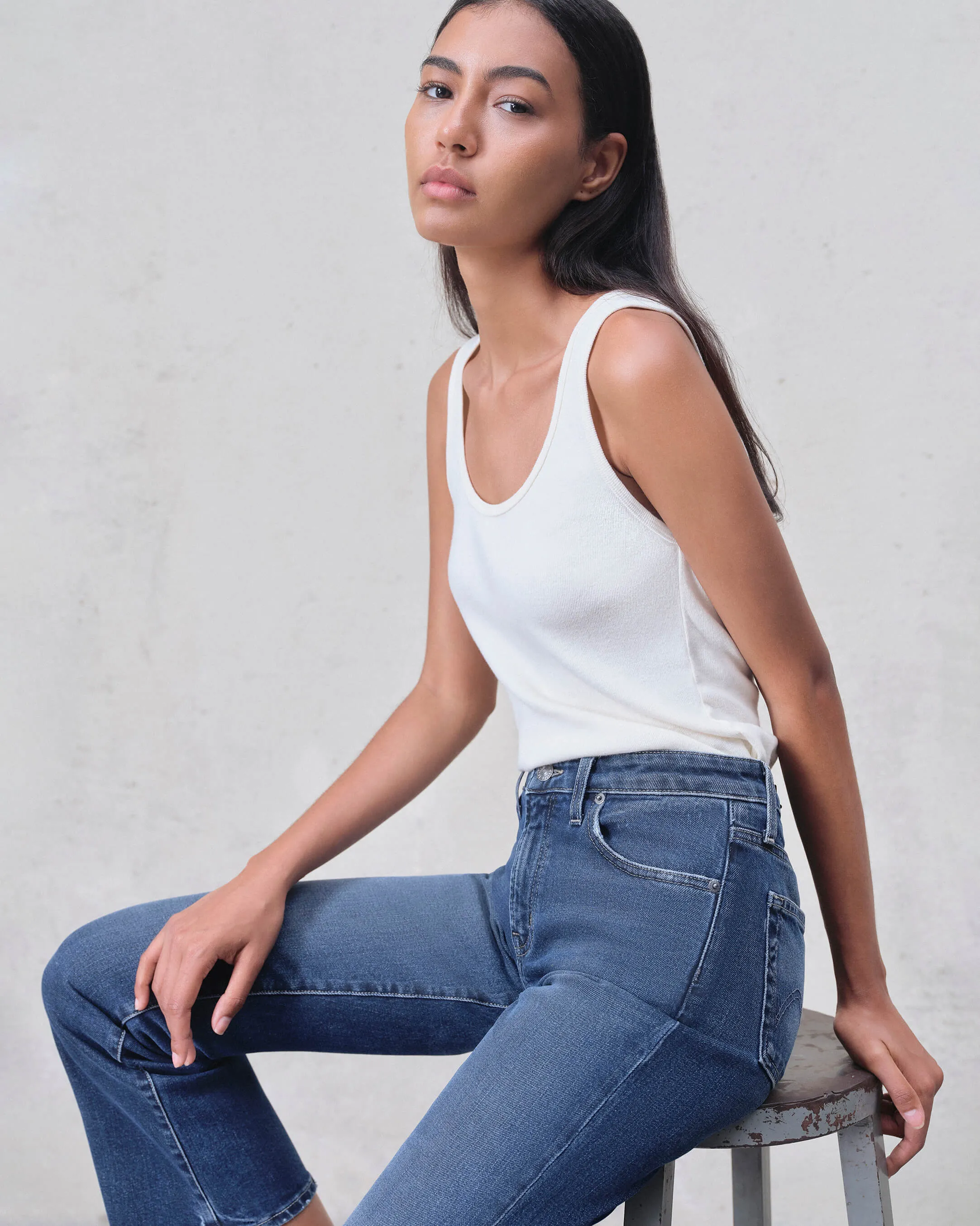 Classic Tank Top || Off White sold by Edwin product image thumbnail 2