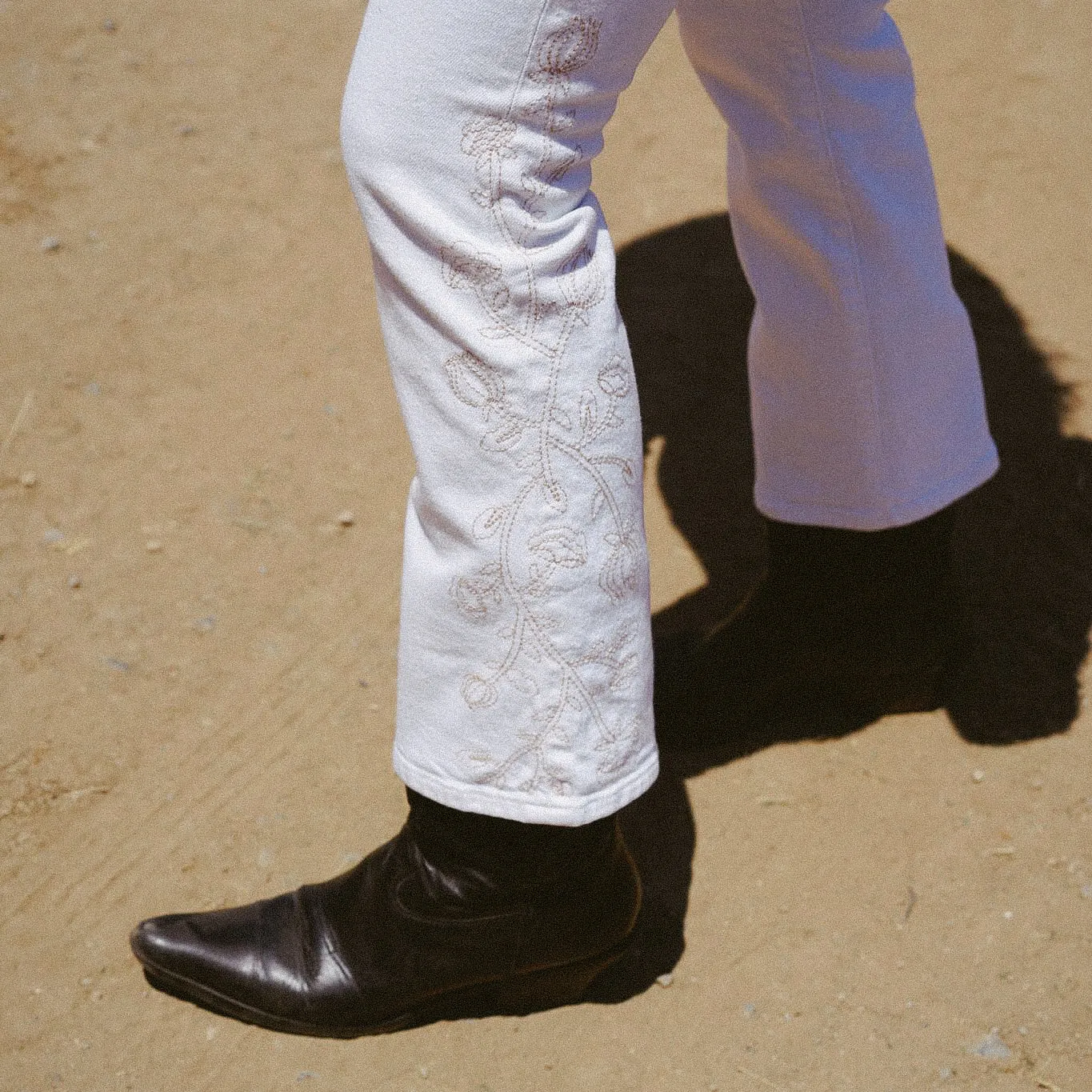 Lark Ankle Bootcut || Eggshell Embroidery sold by Edwin product image thumbnail 2